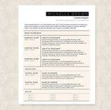 plain resume template