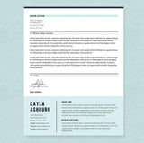 blue cover letter template