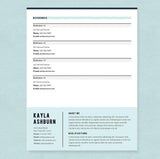 blue resume