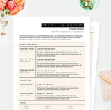 resume template