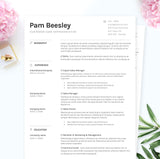 minimal resume template